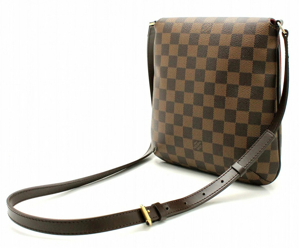 Louis Vuitton Damier Long Salsa Shoulder Crossbody Bag Musette Brown